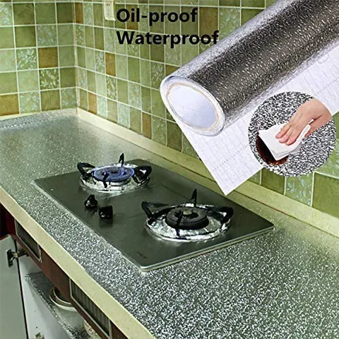 EVER MALL Kitchen Stickers Wallpaper Self-Adhesive Oil Proof Waterproof Sticker for Walls Cabinets Drawers Shelves, Heat Resistant Washable