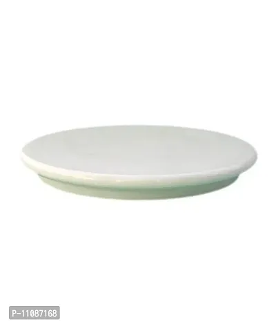 B E Craft,Marble Chakla, Marble Roti Maker, White Color,11 Inches (27.94 cm)-thumb0