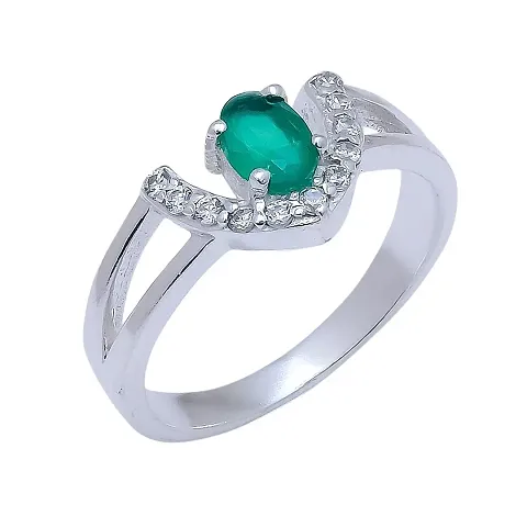 Beautiful Metal Gemstone Statement Ring For Women