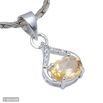 Shimmering Natural Gemstone 925 Sterling Silver Pendant For Women-thumb0