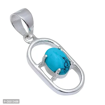 Shimmering Natural Gemstone 925 Sterling Silver Pendant For Women-thumb0