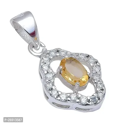 Shimmering Natural Gemstone 925 Sterling Silver Pendant For Women-thumb0