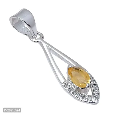Shimmering Natural Gemstone 925 Sterling Silver Pendant For Women-thumb0