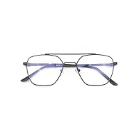 Nitshwet | Square Blue Cut Computer Glasses Metal Eye Frame | Zero Power, Anti Glare  Blue Ray Cut For Men  Women-thumb4