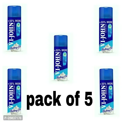 VI- JOHN Shaving Foam For Men, All Skin Type Shaving Foam With Goodness of Nature, Tea Tree Oil, Vitamin E Enriched and Anti- Bacterial Formula 400 GM(300G +100G FREE)PACK OF 5-thumb0