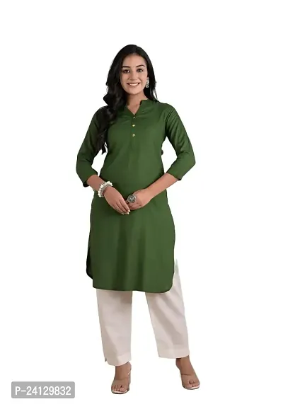 Armiya Rayon Solid Straight Kurta/Kurti for Women  Girls