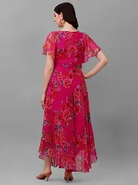 Stylish Georgette Printed Gown For Women-thumb1