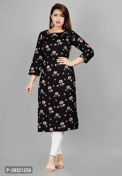 Stylish Crepe Kurta For Women-thumb0