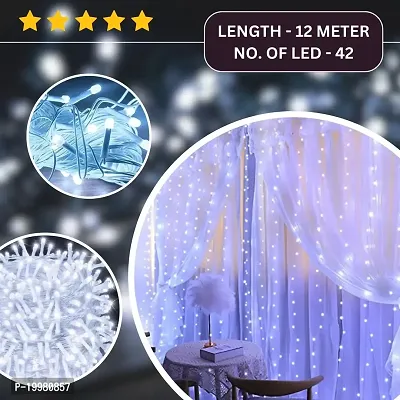 Dhoom String Lights 12 Meter 50 LED for Indoor and Outdoor Decoration Fairy Rice Light Waterproof LED Rice Light for Decoration Rice Light and String Light for Diwali Christmas Pack of 1 (White Color)-thumb3