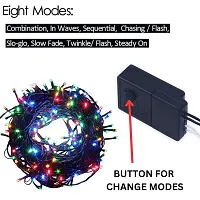 43 LED 15 METER String rice Light with 8 Color Changing modes Multicolour led Bulbs for Diwali, Christmas, Home Decoration.Heavy Duty Copper Led String Light Rice String (Multicolor)-thumb1