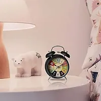 Vintage Twin Bell Table Alarm Clock with Night LED Function-thumb4