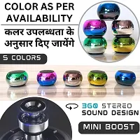 Bluetooth Mini Smart Speaker,4D Stereo HQ Sound ,Shiney Metal Body,Small But Very Loud Multi color Mini Boost 4 Speaker-thumb4