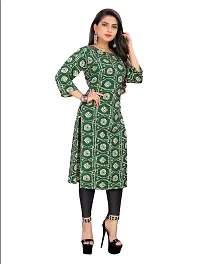 A-Line  Printed Crepe Kurta For Women-thumb1