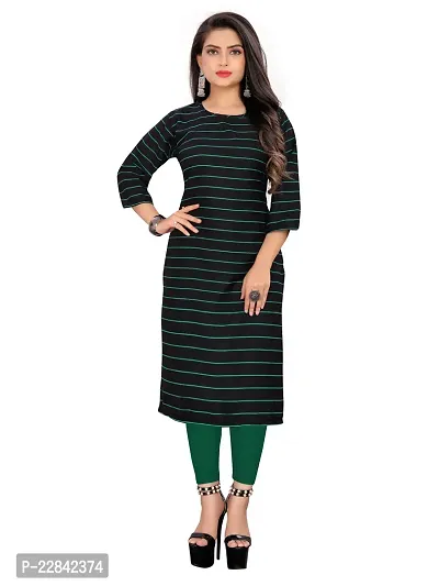 A-Line  Printed Crepe Kurta For Women-thumb0