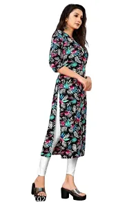 A-Line  Printed Crepe Kurta For Women-thumb1