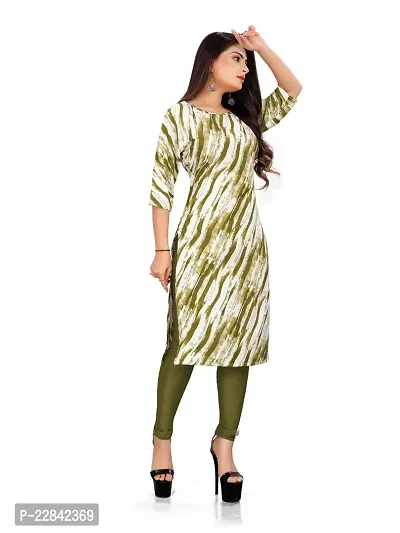 A-Line  Printed Crepe Kurta For Women