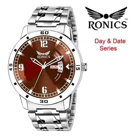 Ronics Braun DIAL AND STRAP DAY DATE FUNCTIONING WATCH FOR BOYS Analog Watch - For Men