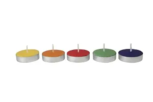 NSCC Colored Wax Tealight Candles (Set of 50 Pieces, Unscented)-thumb2