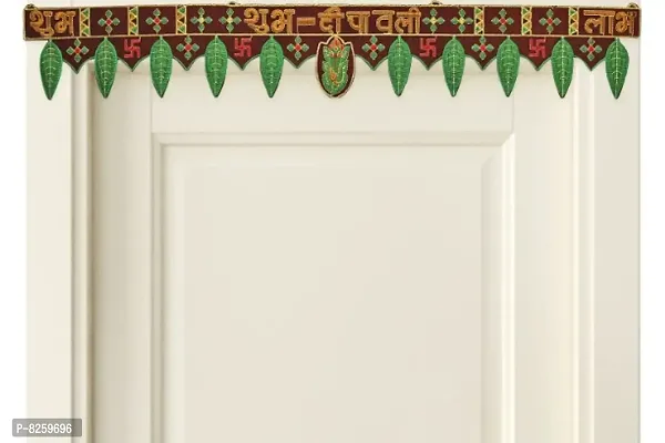 Bandhan Set of 2 Toran/Bandarwal: Door Hanging/Bandarwaan/Toran for Door | Traditional Bandarwaan for Home and Office | Shubh Deepawali Toran for Home Deacute;cor-thumb3