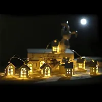 Mini House Shape 16 LEDs Copper Wire for Wedding Xmas Party Home Decoration String Light for Home Decor Love Lights String Lights for Diwali Christmas,Indoor Outdoor Decoration-thumb2