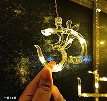 Swastik and Om String led Lights Swastika Symbol Flashing Modes for Home, Mandir, Diwali Decoration Decoration for Diwali || New Year || Navratri || Led Lights-thumb4