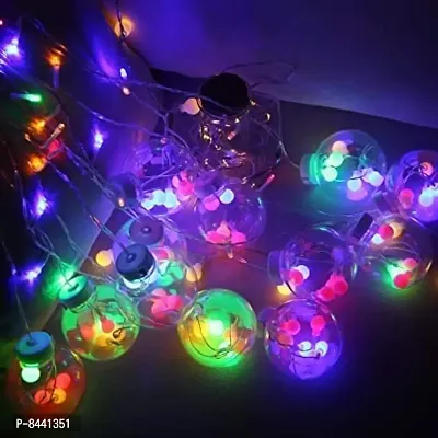 Ball Curtains String Window Curtain Lights 12 Ball 114 LED, 8 Mode, 3 Meter for Indoor Outdoor Decorati-thumb2