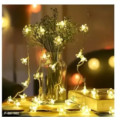 Silicone Flower Fairy String Lights, 14 LED 4 Meter Series Lights for Festival Home Decoration, Indoor Outdoor Decoration in Wedding-thumb3