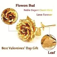 Artificial Golden Rose Flower with Love Stand | 24K Gold Plated Rose with Love Stand in Gift Box with Carry Bag | Best Valentine&rsquo;s Day,Friendship&rsquo;s Day, Rose Day, Birthday Gift.-thumb3