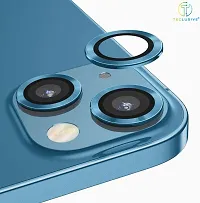 Camera Lens Protector Compatible for iPhone 13/iPhone 13 Mini, [Anti-Scratch] Premium Tempered Glass Film Aluminum Alloy Lens Ring Cover - Blue-thumb1