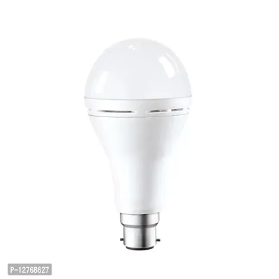 12 Watts Rechargeable B22 LED White Emergency Inverter Bulb PACK OF-2 Pcs-thumb2
