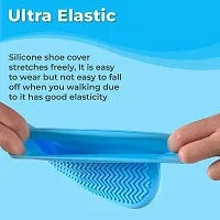 Unisex Silicon Anti Slip Water Resistant Overshoes/Shoes Cover for Rain/Protector Shoe Rain Cover for Men, Women - Random Color-thumb1