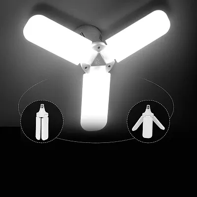 B22 Ultra High Bright Portable Fan Shape With 3 Led Swings 36W Led Bulb (Pack of 1)