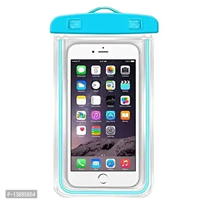 Waterproof Pouch  Cellphone Dry Bag Case for iPhone, Samsung, Pixel, Mi, Moto up to 6.5 inch ndash; Transparent (Pack of 1)-thumb0
