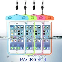Waterproof Mobile Cover Pouch Mobile Cases Waterproof Sealed Transparent Bag with Underwater Pouch Cell Phone Pouch for All Mobile up to 6.5 inch (Pack of 4)-thumb2
