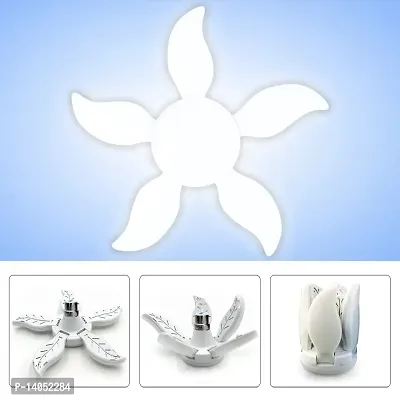 Combo Foldable LED Blade Fan B22D Bulb, Super Bright Angle Adjustable Home Ceiling Light  12 watt B22D inverter Bulb (Pack of1)-thumb3