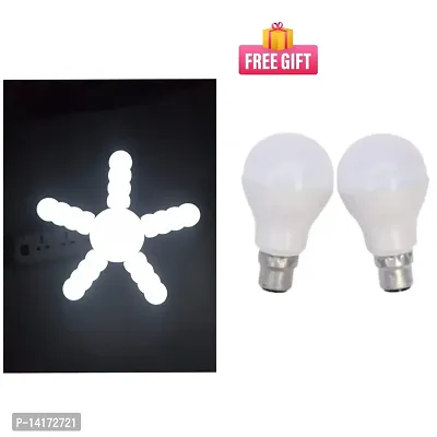 Combo Bubble Shape Led Deformable Lamp (Pack of 1) 9W  Led  Bulb (Pack of 2)