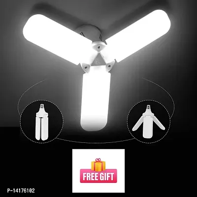 B22 Ultra High Bright Portable Fan Shape With 3 Led Swings 36W Led Bulb CFL Upto 85% Energy Saving Adjustable Home,Commercial,Ceiling Light,Cool White Light (Pack of 2)-thumb0