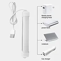 USB LED Mini Tube Light, Portable with High Brightness Cool Day Light for Small Rooms, Petty Shops, Car Indoor Mini Light Straight Linear LED Tube Light 1metre Wire -(10inch) With 2 Pcs.-thumb1