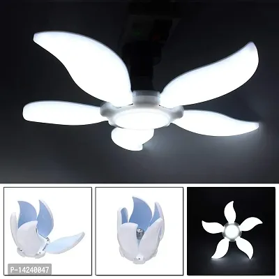 B22 Base Cool Day White Decorative Foldable LED Bulb 55 W - Mango Leaf Shape - (Pack of 2)