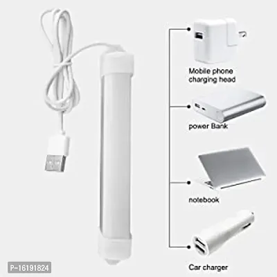 Combo  Portable USB LED Mini Tube Light  Bright USB LED Bulb / 9 Volts / 9 Watts Along with Long Wire/Cable, with High Brightness Cool Day Light for Small Rooms-thumb4