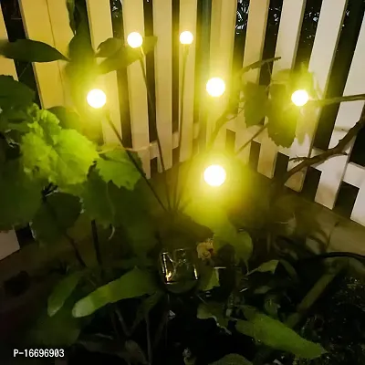 Outdoor Solar Garden Lights  Solar Powered Lights with 10 Glowworm Lamp Swaying When Wind Blows Decorative Starburst Swaying Light Underground Lights for Garden, Patio, Backyard-thumb0