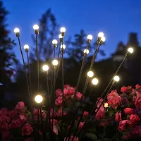 Outdoor Solar Garden Lights  Solar Powered Lights with 10 Glowworm Lamp Swaying When Wind Blows Decorative Starburst Swaying Light Underground Lights for Garden, Patio, Backyard-thumb3