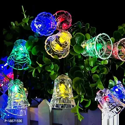 Bell String Lights 14 Led Lights for Christmas, Diwali, Party, and Wedding Events-thumb0