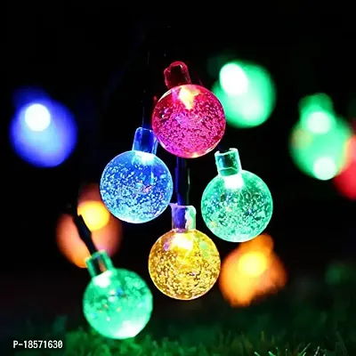 Crystal Ball String  14 Led Lights for Indoor Outdoor Decoration Diwali Light for Party Birthday Diwali Christmas Navratri Valentine Gift Home Decoration Light-thumb0
