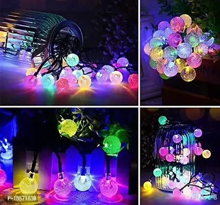 Crystal Ball String  14 Led Lights for Indoor Outdoor Decoration Diwali Light for Party Birthday Diwali Christmas Navratri Valentine Gift Home Decoration Light-thumb4