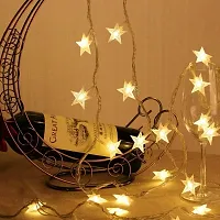 Decorative Star LED String Lights for Diwali Christmas Wedding (3m, 14 Stars) Diwali Lights, Decorative Lights, Diwali Lights for Window, Festive Lights, led Lights-thumb1