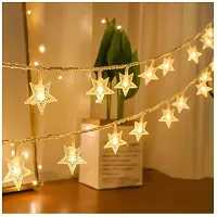 Decorative Star LED String Lights for Diwali Christmas Wedding (3m, 14 Stars) Diwali Lights, Decorative Lights, Diwali Lights for Window, Festive Lights, led Lights-thumb2