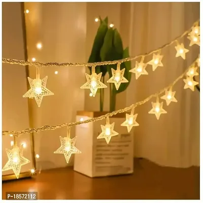 Decorative Star LED String Lights for Diwali Christmas Wedding (3m, 14 Stars) Diwali Lights, Decorative Lights, Diwali Lights for Window, Festive Lights, led Lights-thumb3