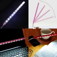 USB 10 LED Desk Light Flexible Lamp for Notebook-PC- Laptop-Bedside Study (Pack of 1)-thumb2