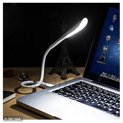 Combo Portable Flexible Adjustable Eye Protection USB LED Desk Light Table Lamp 9-Watts Multipack B22 LED Cool Day White LED Bulb (Pack of 1)-thumb2